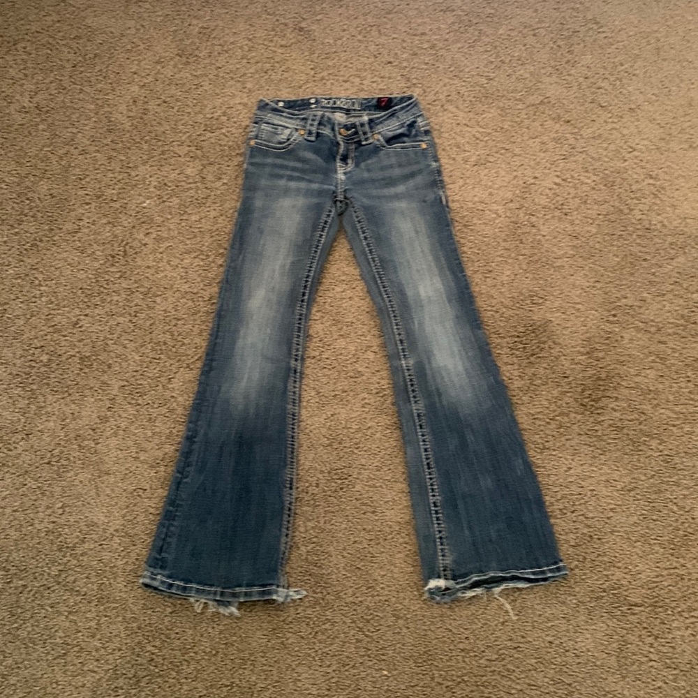 Rock and roll denim riding jeans size 7